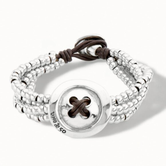 UNO de 50 Bracelet - Costura - Silver plated with real leather - Picture 2 of 4